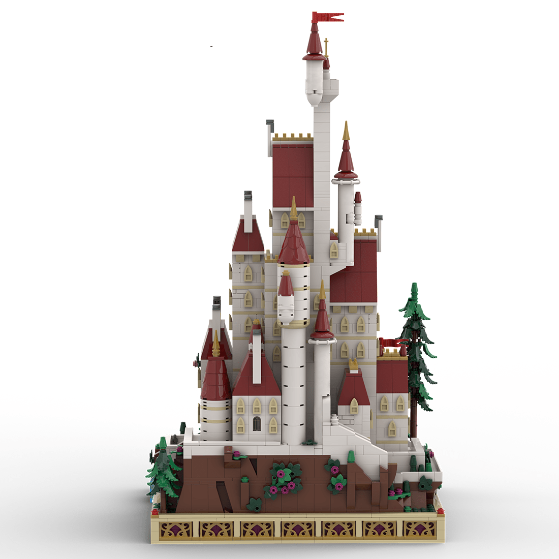 MOC - 216326 Beauty and the Beast mini scale Castle Klemmbausteine - LesDiy - Klemmbausteine