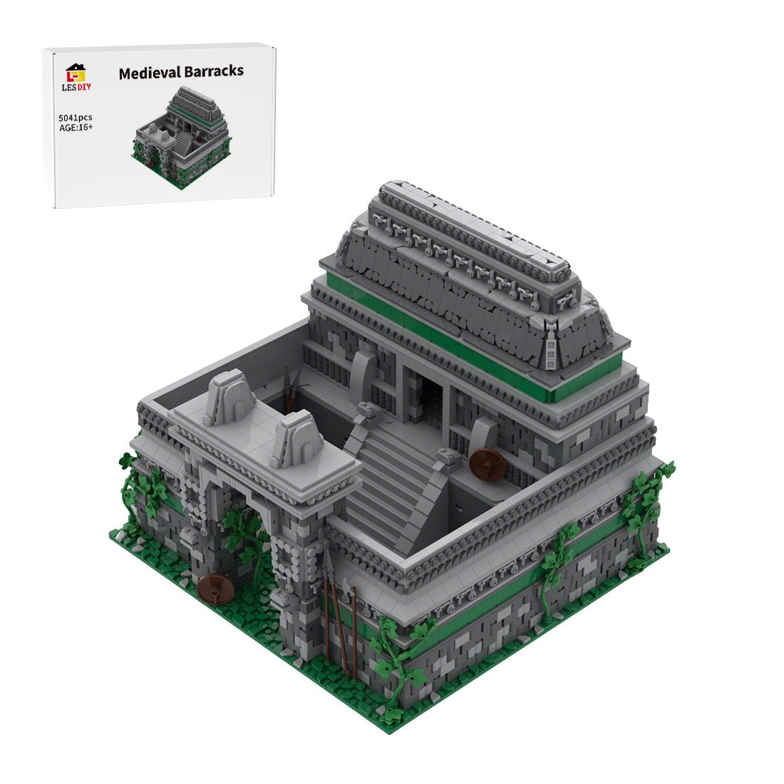 MOC - 217463 Age of Empires - Barracks (Native American) Klemmbausteine - LesDiy - Klemmbausteine