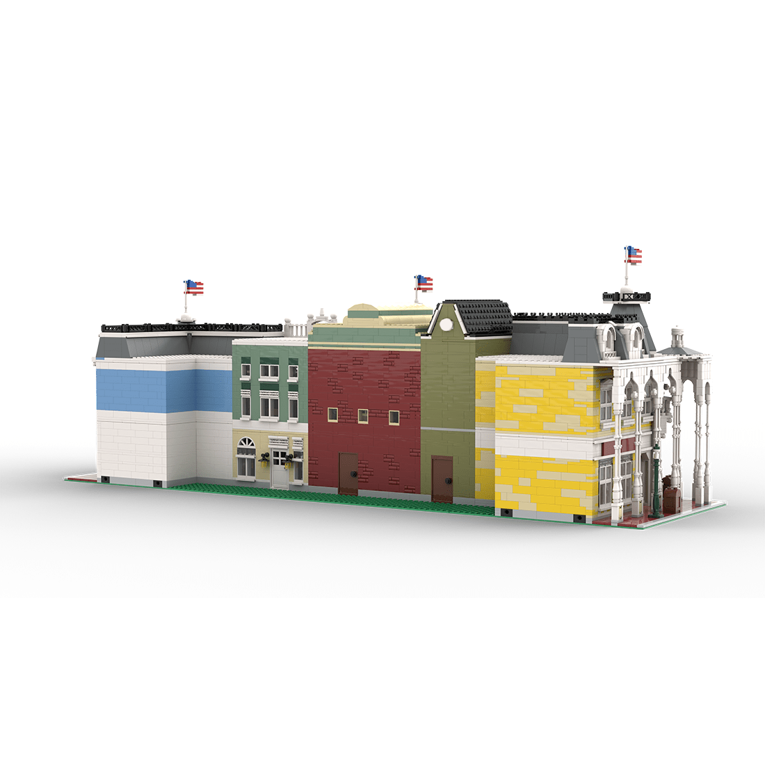 MOC - 217586 Deluxe Main Street USA Bundle 1 Klemmbausteine - LesDiy - Klemmbausteine