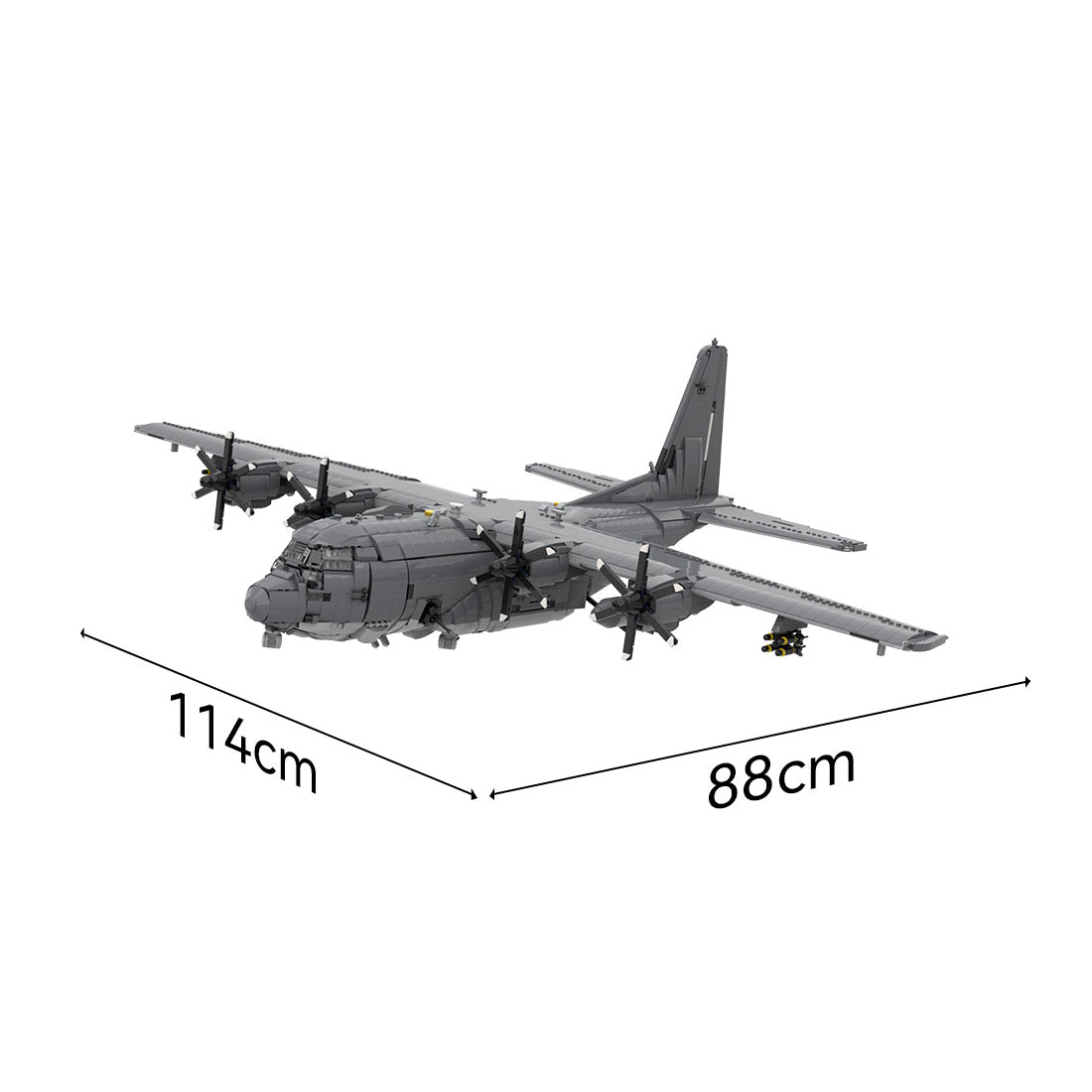 MOC - 217633 Lockheed AC - 130J GhostRider Klemmbausteine - LesDiy - Klemmbausteine