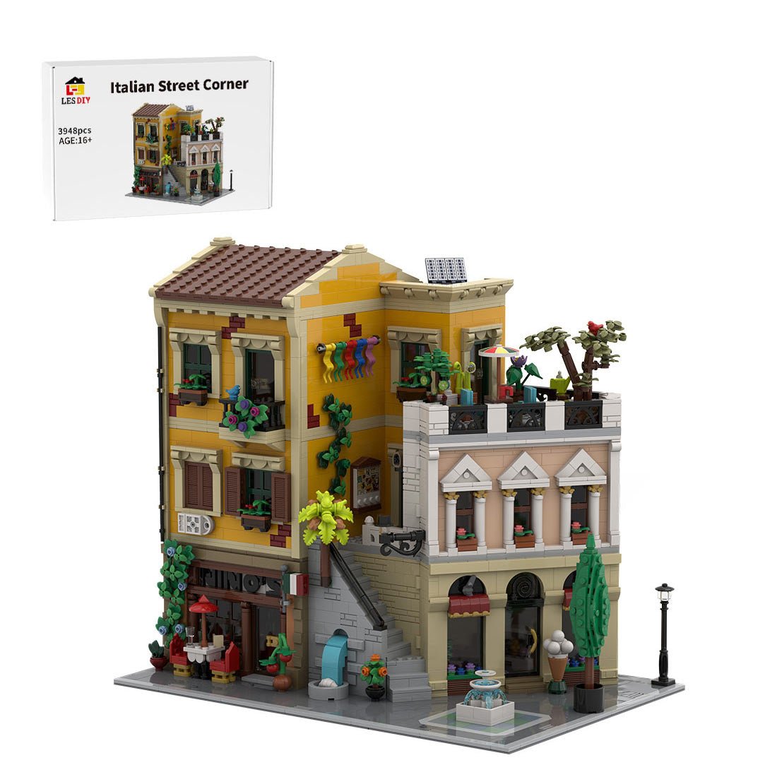 MOC - 217918 Italian Street Corner Klemmbausteine - LesDiy - Klemmbausteine