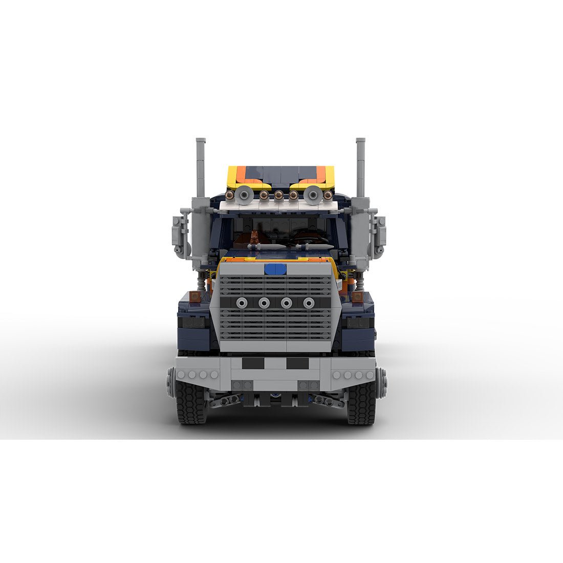 MOC - 218879 Ford LTL 9000 6x6 BLACK Klemmbausteine - LesDiy - Klemmbausteine
