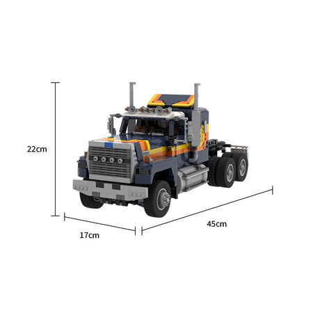 MOC - 218879 Ford LTL 9000 6x6 BLACK Klemmbausteine - LesDiy - Klemmbausteine