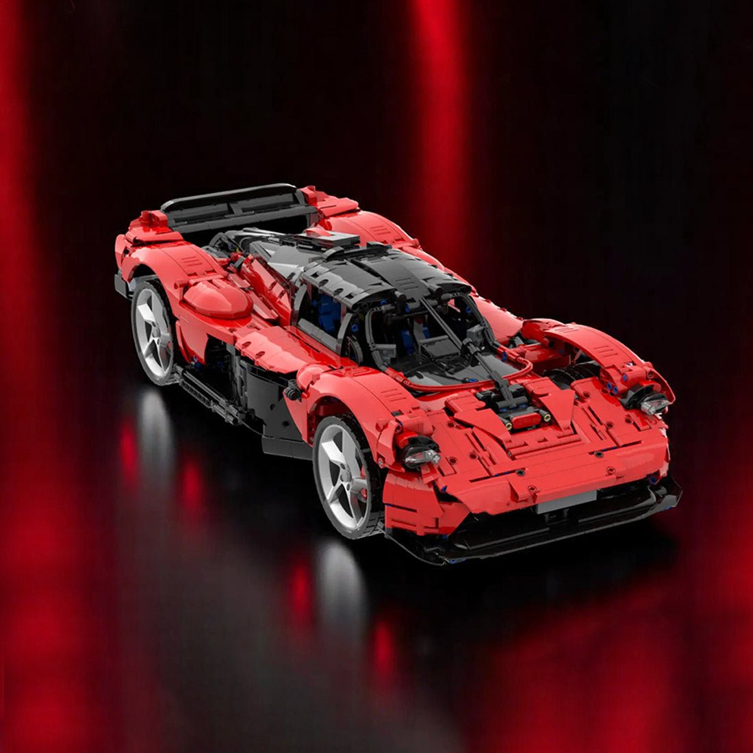 MOC - 218984 1/8 Scale Aston Martin Valkyrie (red) Klemmbausteine - LesDiy - Klemmbausteine