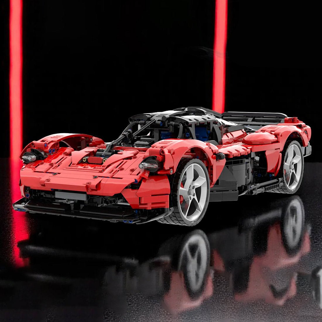 MOC - 218984 1/8 Scale Aston Martin Valkyrie (red) Klemmbausteine - LesDiy - Klemmbausteine