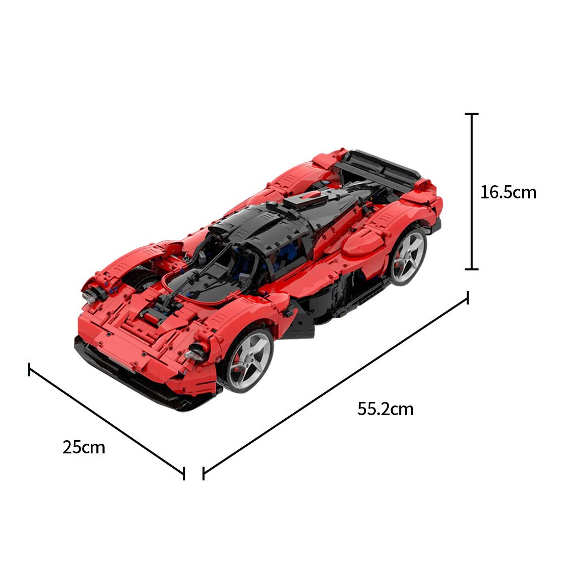 MOC - 218984 1/8 Scale Aston Martin Valkyrie (red) Klemmbausteine - LesDiy - Klemmbausteine