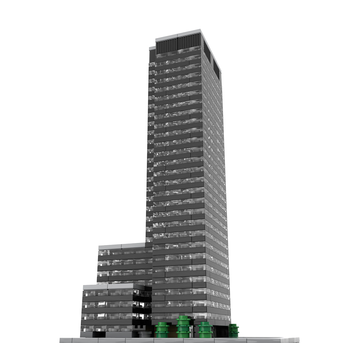 MOC - 219954 Seagram Building 1:800 Scale Klemmbausteine - LesDiy - Klemmbausteine