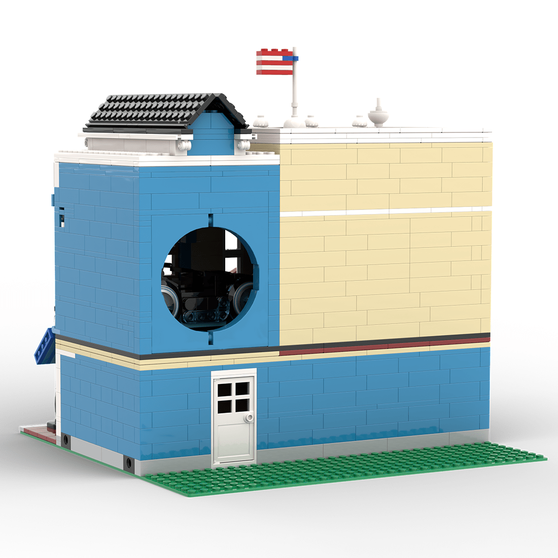 MOC - 220451 Deluxe Main Street USA Cinema Klemmbausteine - LesDiy - Klemmbausteine