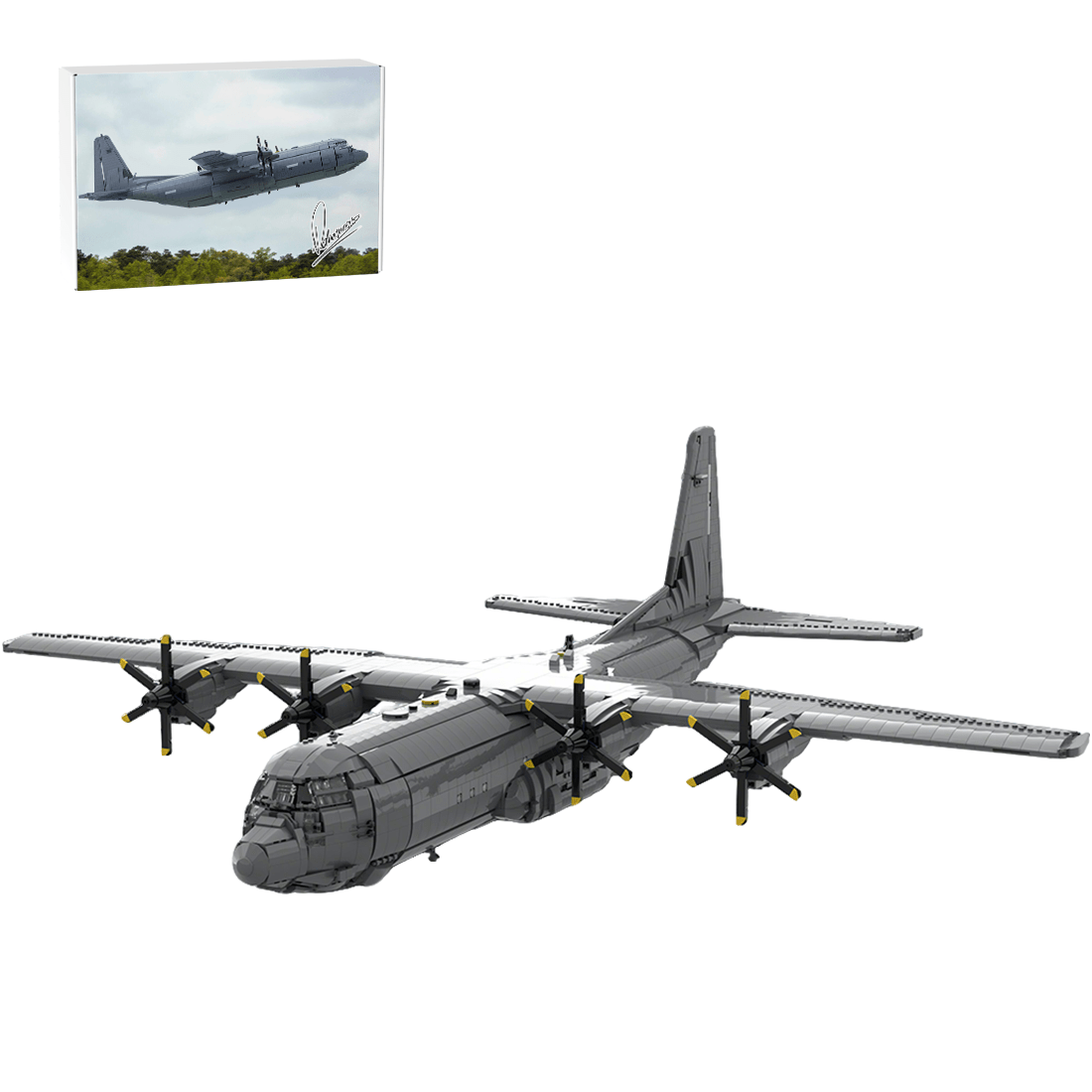 MOC - 220492 Lockheed C - 130J 30 Super Hercules Klemmbausteine - LesDiy - Klemmbausteine