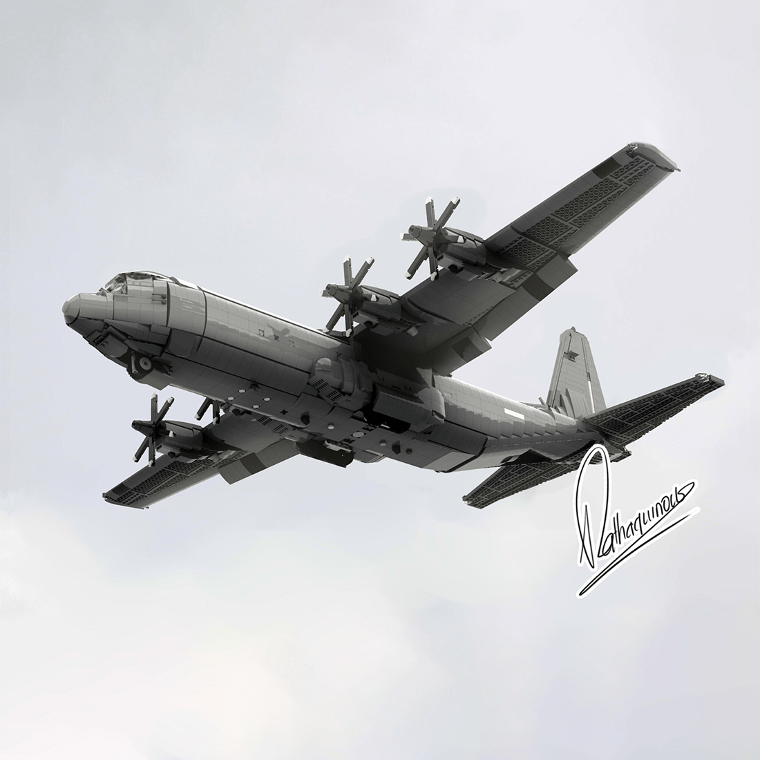 MOC - 220492 Lockheed C - 130J 30 Super Hercules Klemmbausteine - LesDiy - Klemmbausteine
