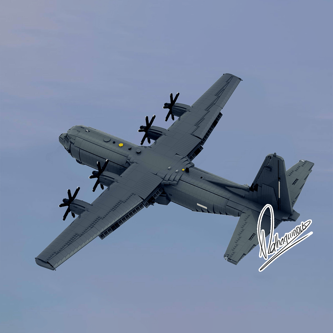 MOC - 220492 Lockheed C - 130J 30 Super Hercules Klemmbausteine - LesDiy - Klemmbausteine