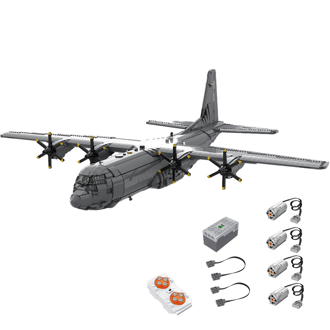 MOC - 220492 Lockheed C - 130J 30 Super Hercules Klemmbausteine - LesDiy - Klemmbausteine