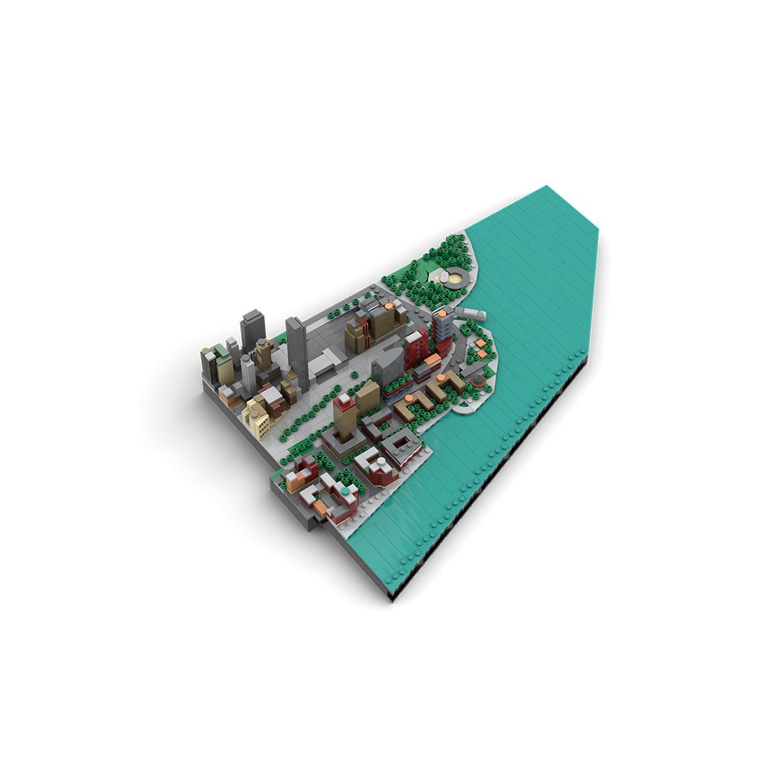 MOC - 221106 New York City Financial District - Carlisle Street & Trinity Place Klemmbausteine - LesDiy - Klemmbausteine