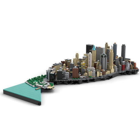 MOC - 221106 New York City Financial District - Church Street & Pearl Street Klemmbausteine - LesDiy - Klemmbausteine