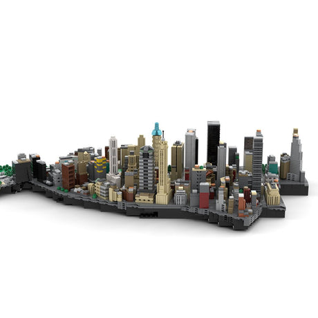 MOC - 221106 New York City Financial District - Church Street & Pearl Street Klemmbausteine - LesDiy - Klemmbausteine