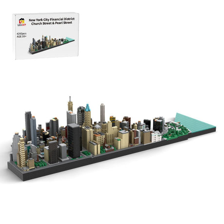 MOC - 221106 New York City Financial District - Church Street & Pearl Street Klemmbausteine - LesDiy - Klemmbausteine