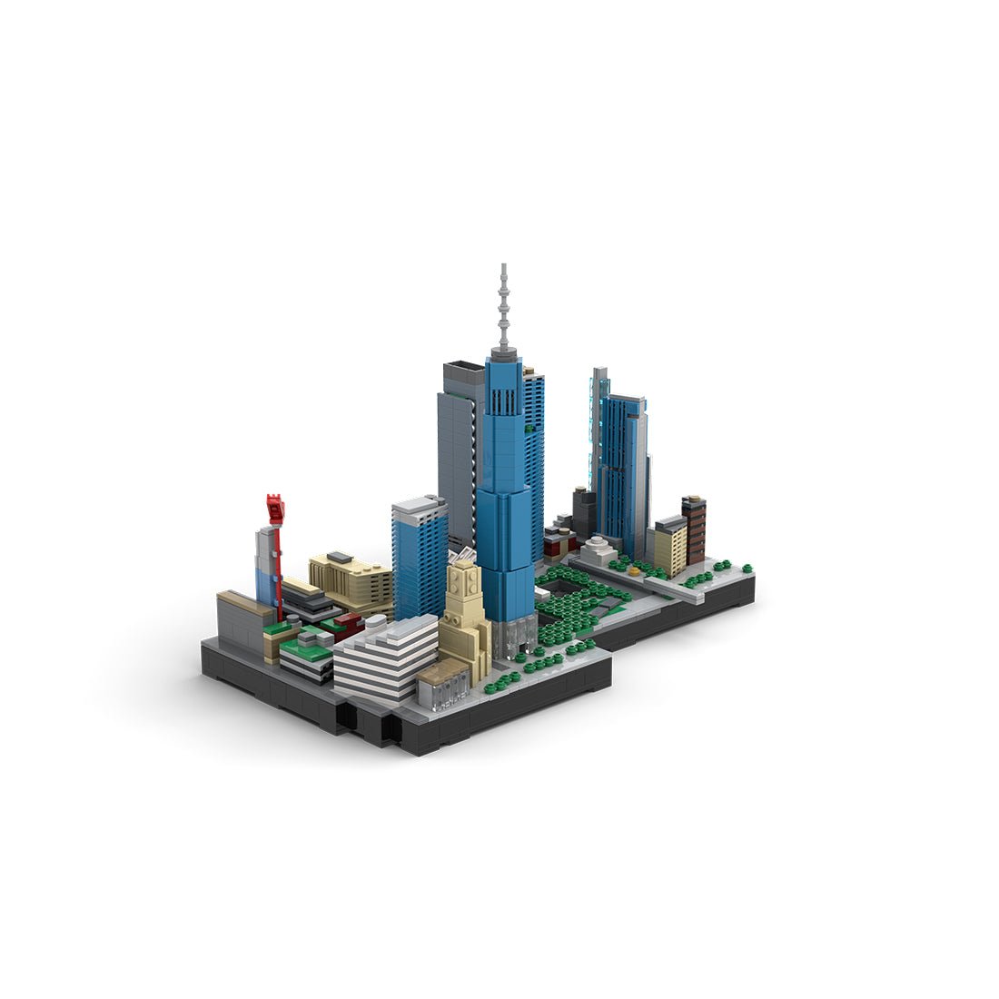 MOC - 221106 New York City Financial District - New World Trade Center Klemmbausteine - LesDiy - Klemmbausteine