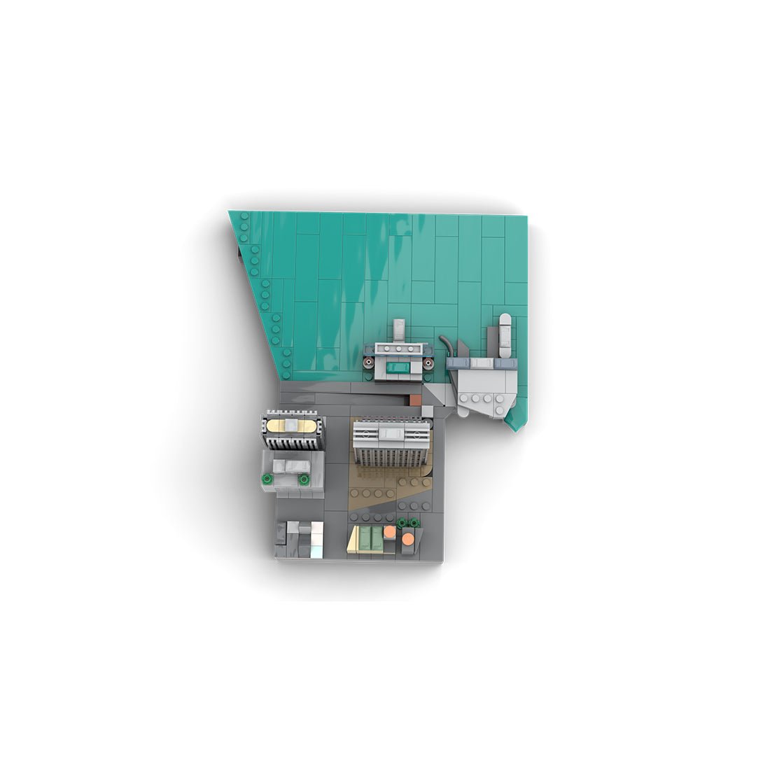 MOC - 221106 New York City Financial District - Whitehall Street & Pearl Street Klemmbausteine - LesDiy - Klemmbausteine