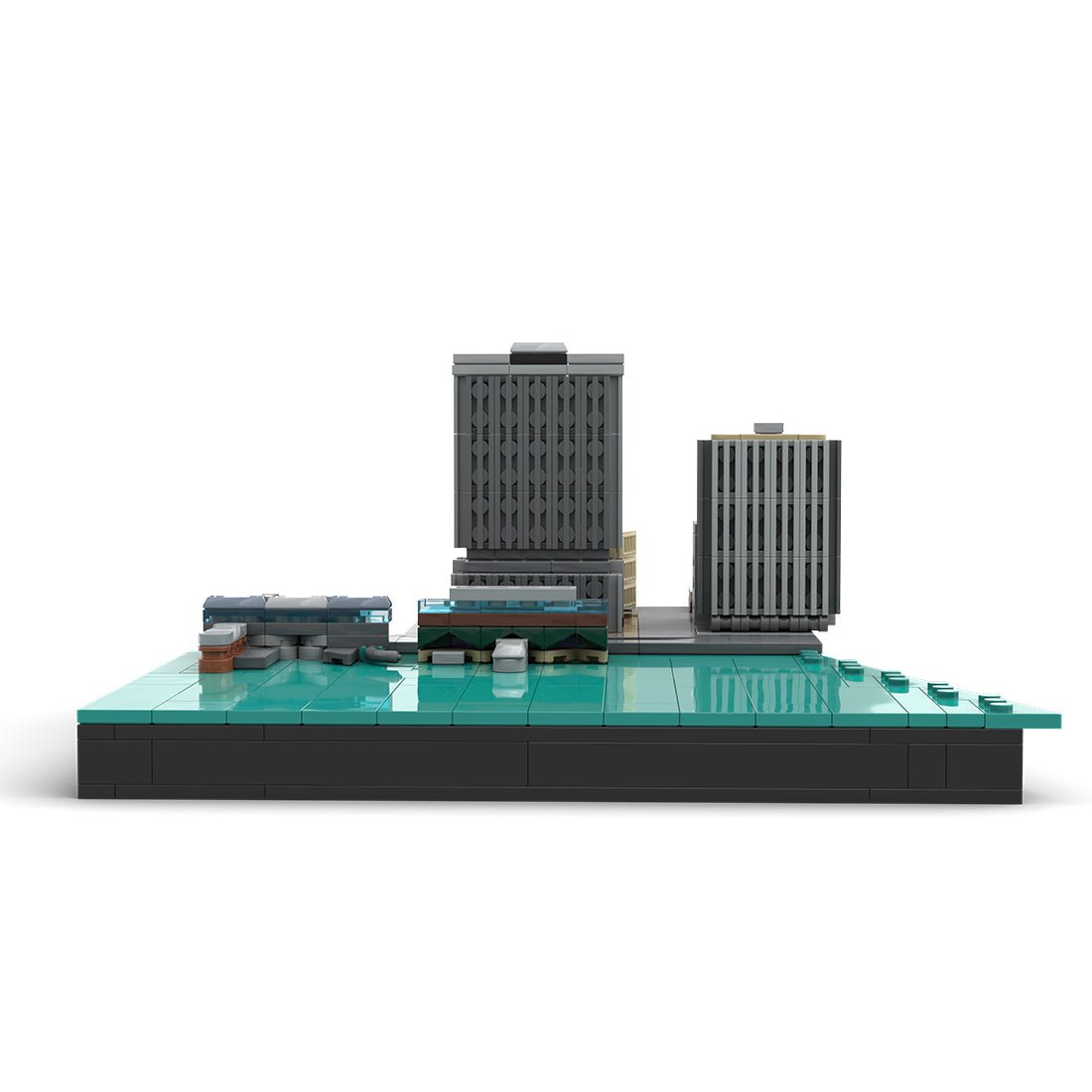 MOC - 221106 New York City Financial District - Whitehall Street & Pearl Street Klemmbausteine - LesDiy - Klemmbausteine