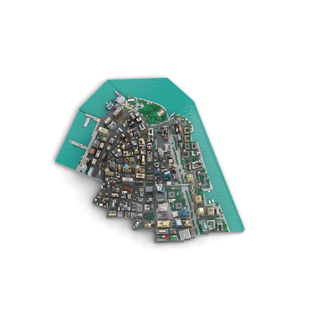 MOC - 221106 New York City Financial District - Whitehall Street & Pearl Street Klemmbausteine - LesDiy - Klemmbausteine