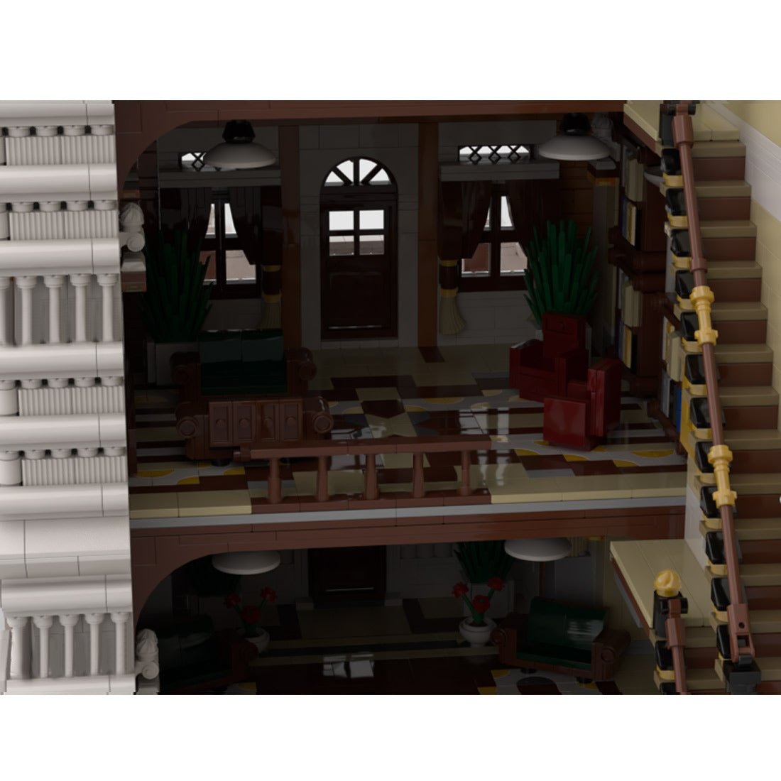 MOC - 221246 Palace Library Klemmbausteine - LesDiy - Klemmbausteine