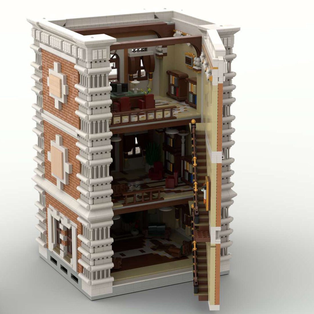 MOC - 221246 Palace Library Klemmbausteine - LesDiy - Klemmbausteine