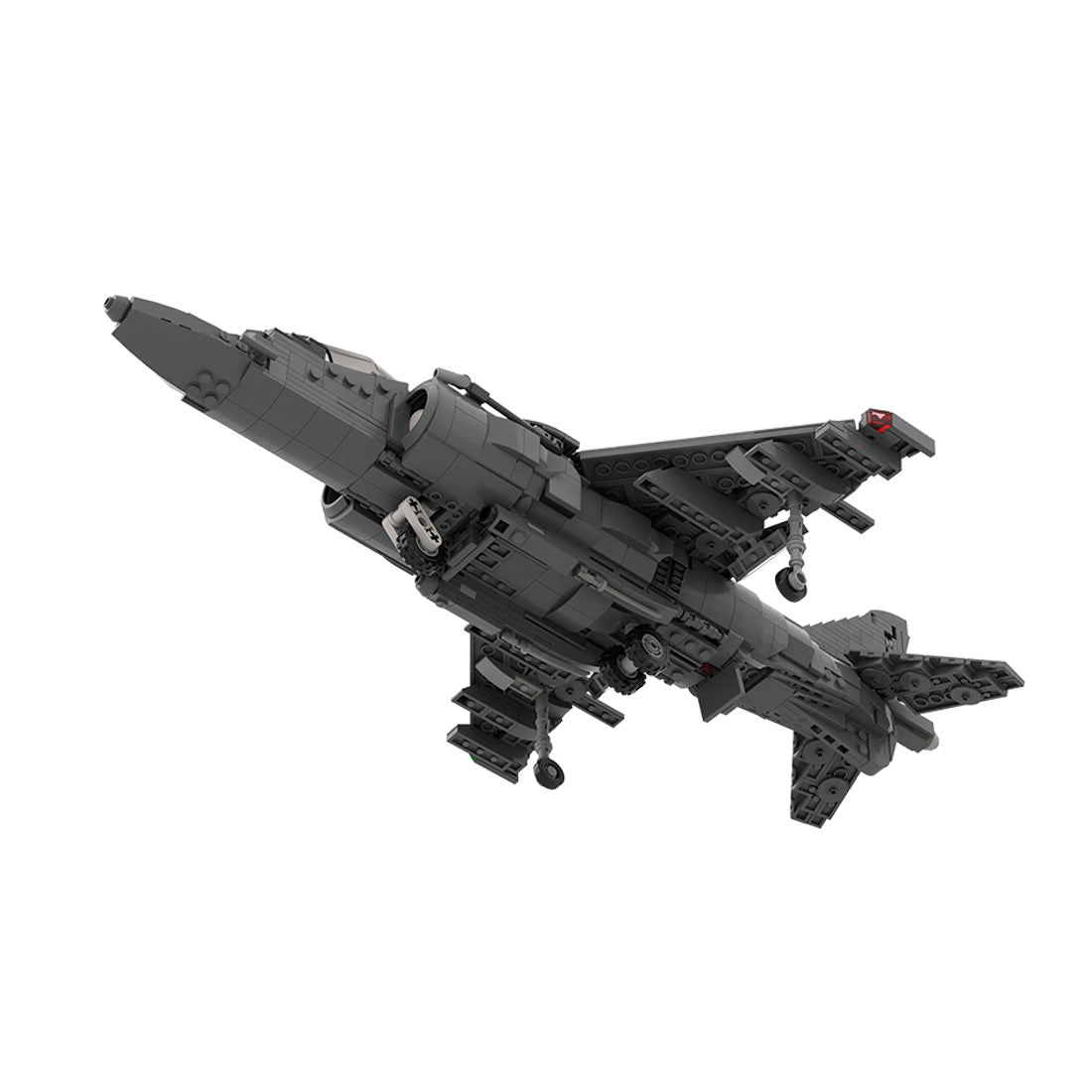 MOC - 221714 McDonnell Douglas | AV - 8B HARRIER II - 1:35 Scale Klemmbausteine(Dark Gray) - LesDiy - Klemmbausteine