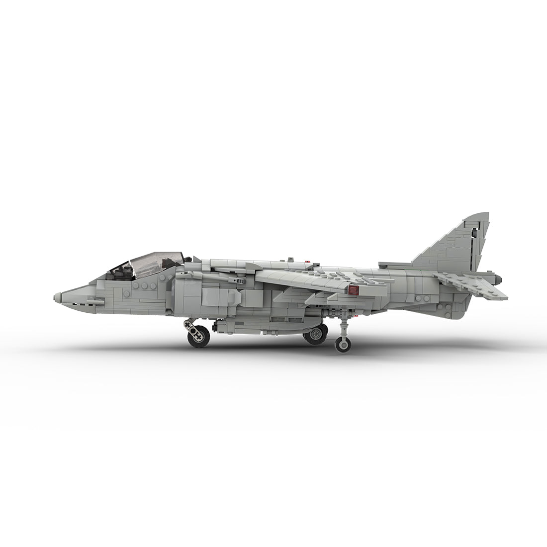 MOC - 221714 McDonnell Douglas | AV - 8B HARRIER II - 1:35 Scale Klemmbausteine(Light Gray) - LesDiy - Klemmbausteine