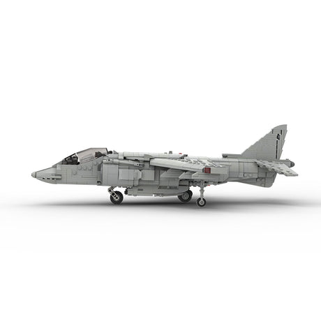 MOC - 221714 McDonnell Douglas | AV - 8B HARRIER II - 1:35 Scale Klemmbausteine(Light Gray) - LesDiy - Klemmbausteine