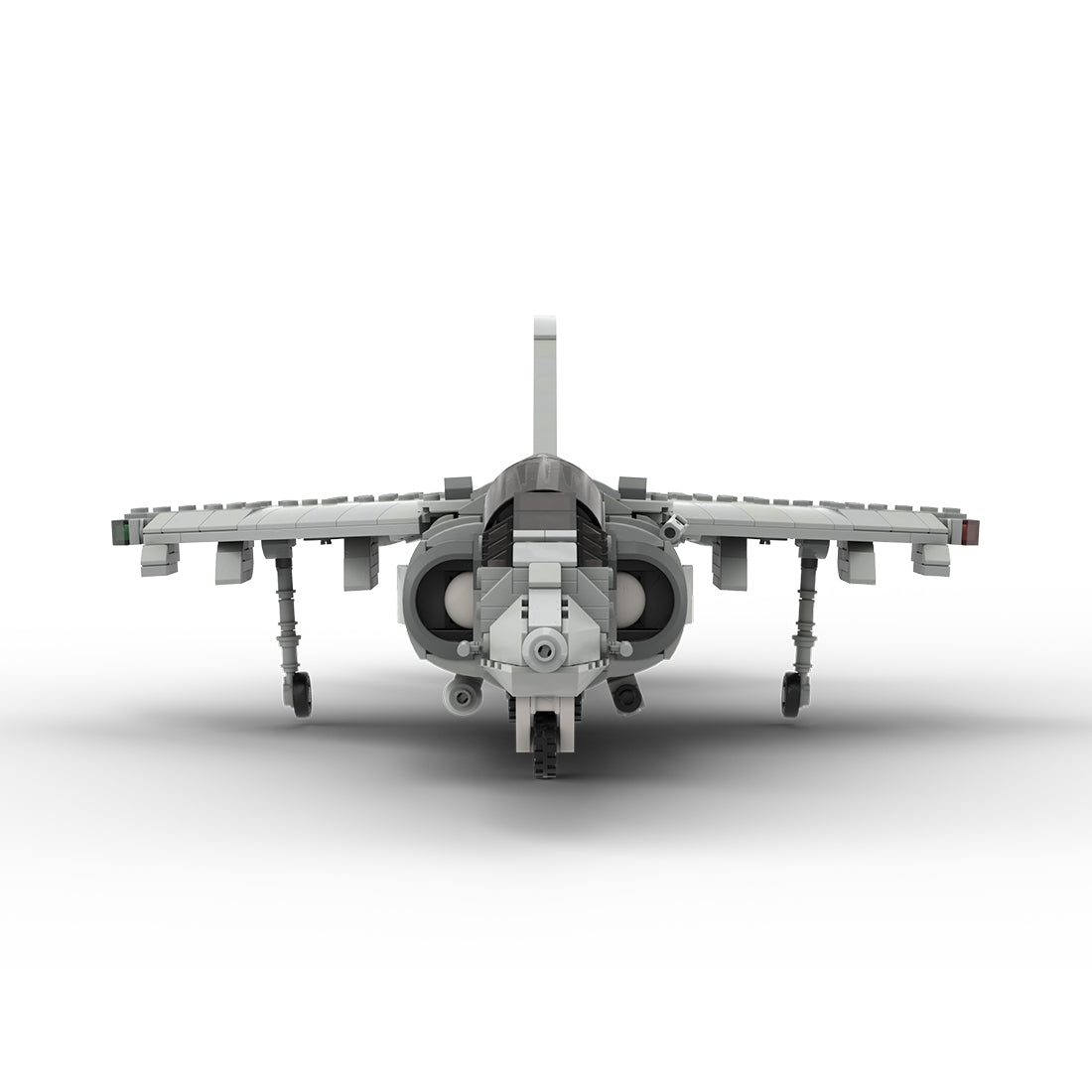MOC - 221714 McDonnell Douglas | AV - 8B HARRIER II - 1:35 Scale Klemmbausteine(Light Gray) - LesDiy - Klemmbausteine