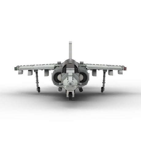 MOC - 221714 McDonnell Douglas | AV - 8B HARRIER II - 1:35 Scale Klemmbausteine(Light Gray) - LesDiy - Klemmbausteine