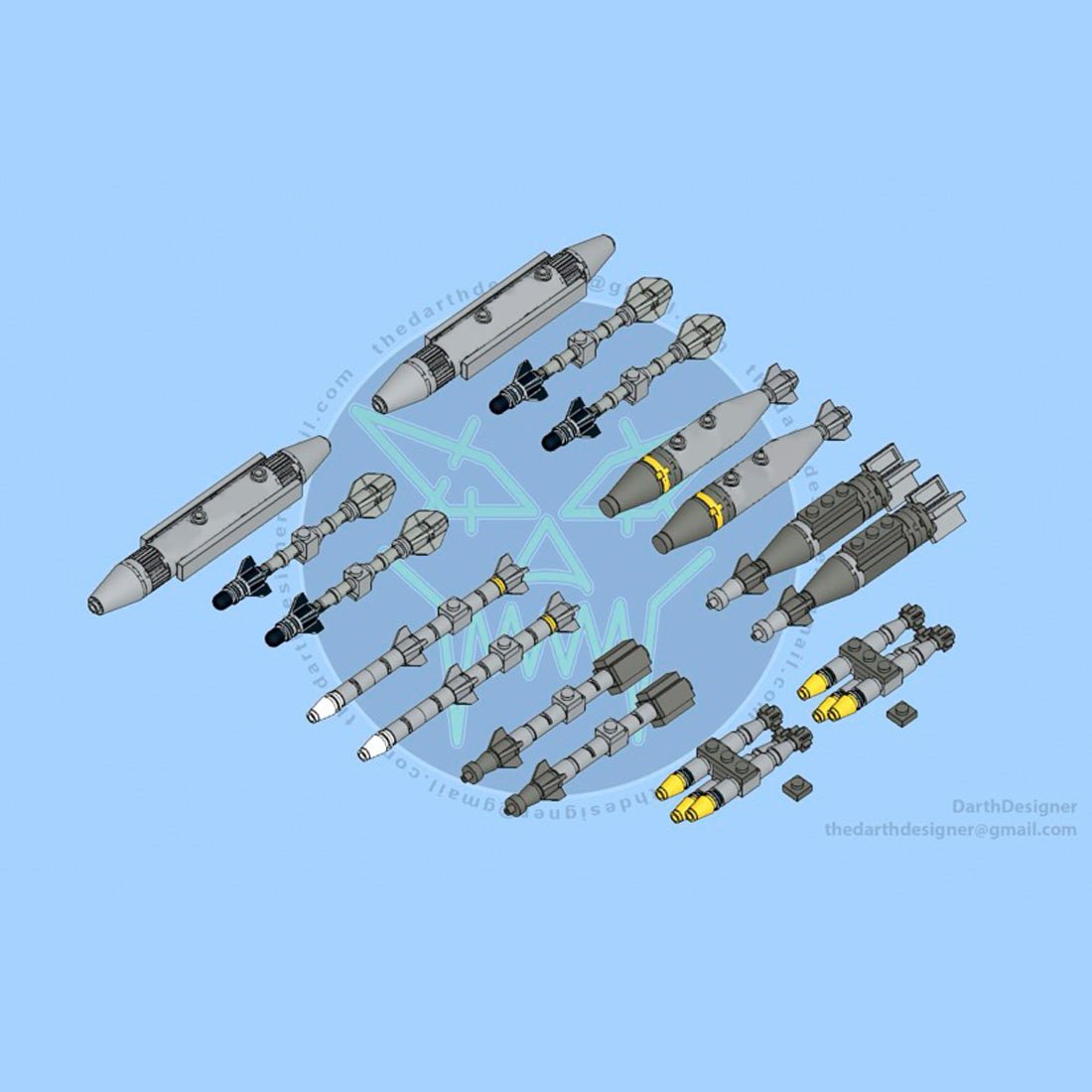 MOC - 221714 McDonnell Douglas | AV - 8B HARRIER II - 1:35 Scale Klemmbausteine(Light Gray) - LesDiy - Klemmbausteine