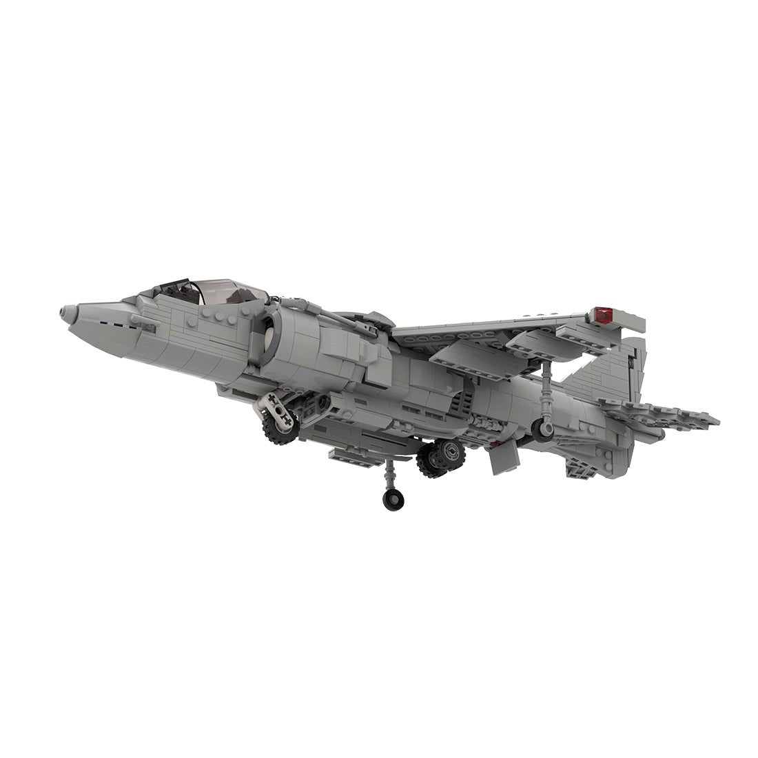 MOC - 221714 McDonnell Douglas | AV - 8B HARRIER II - 1:35 Scale Klemmbausteine(Light Gray) - LesDiy - Klemmbausteine