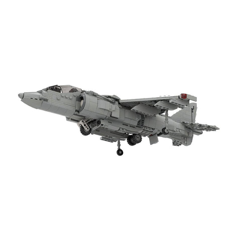MOC - 221714 McDonnell Douglas | AV - 8B HARRIER II - 1:35 Scale Klemmbausteine(Light Gray) - LesDiy - Klemmbausteine