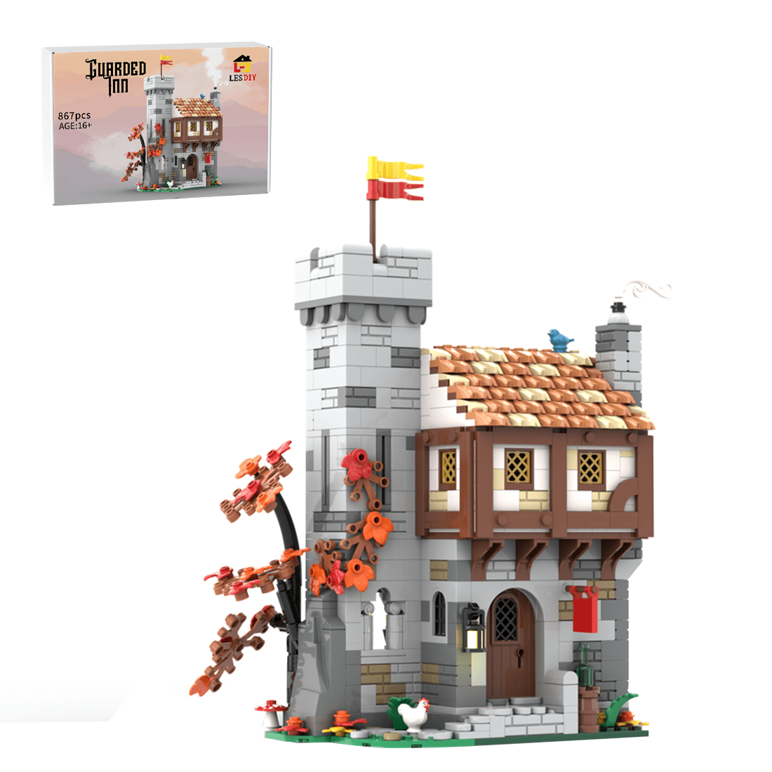 MOC - 221881 Guarded Inn Klemmbausteine - LesDiy - Klemmbausteine