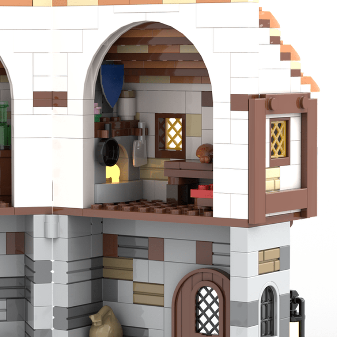 MOC - 221881 Guarded Inn Klemmbausteine - LesDiy - Klemmbausteine