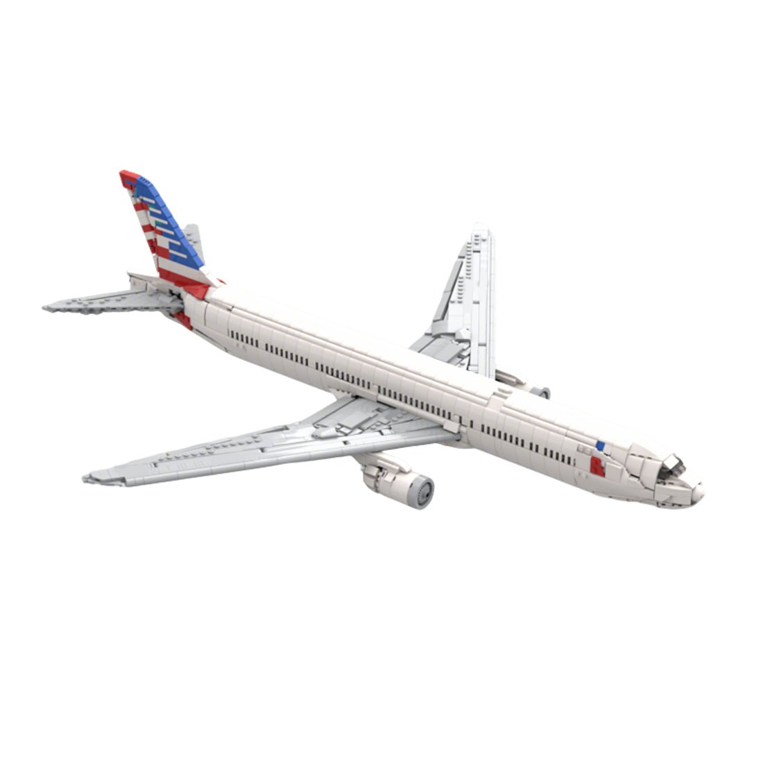 MOC - 222551 American Airlines 777 - 300ER Klemmbausteine - LesDiy - Klemmbausteine