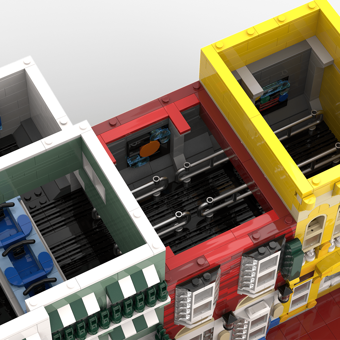 MOC - 222578 Main Street USA Jewelry Store | Deluxe Main Street USA Modular Klemmbausteine - LesDiy - Klemmbausteine