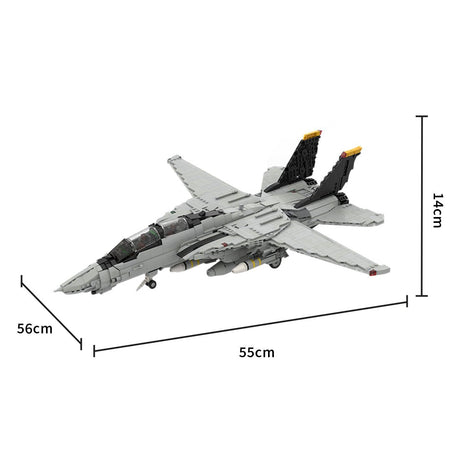 MOC - 223761 Grumman F - 14 TOMCAT - 1:35 Scale (v3) Klemmbausteine - LesDiy - Klemmbausteine