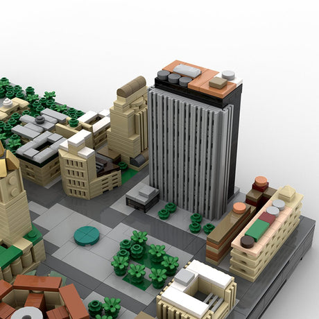 MOC - 223953 1/2000 Scale  Brooklyn Bridge Area - New York City Klemmbausteine - LesDiy - Klemmbausteine