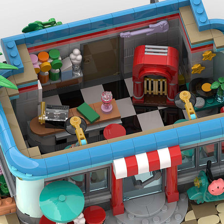 MOC - 224580 Milkshake bar Klemmbausteine - LesDiy - Klemmbausteine