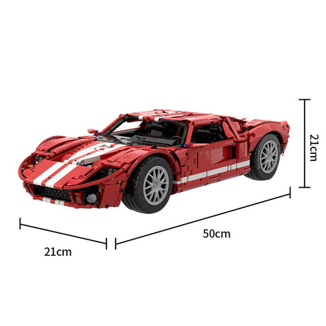 MOC - 224910 1/8 Scale Ford GT Klemmbausteine - LesDiy - Klemmbausteine