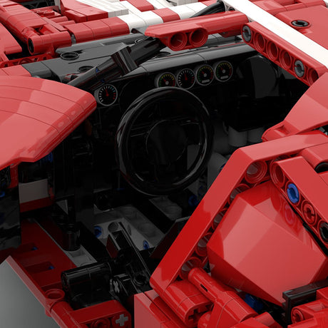 MOC - 224910 1/8 Scale Ford GT Klemmbausteine - LesDiy - Klemmbausteine