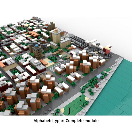 MOC - 225884 1/2000 Scale Lower Manhattan Alphabetcity Module 1 Klemmbausteine - LesDiy - Klemmbausteine