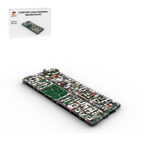 MOC - 225884 1/2000 Scale Lower Manhattan Alphabetcity Module 1 Klemmbausteine - LesDiy - Klemmbausteine