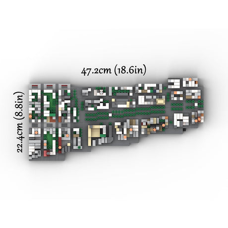 MOC - 225884 1/2000 Scale Lower Manhattan Bowery Klemmbausteine - LesDiy - Klemmbausteine