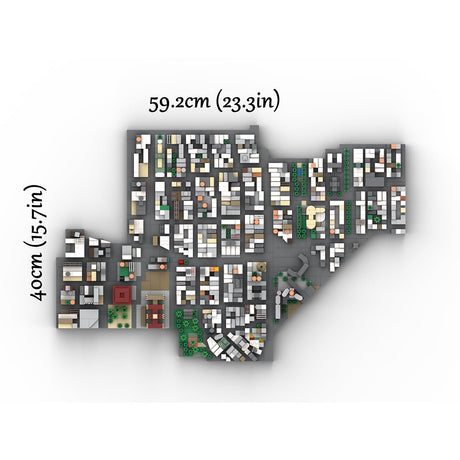 MOC - 225884 1/2000 Scale Lower Manhattan Chinatown & Little Italy Klemmbausteine - LesDiy - Klemmbausteine