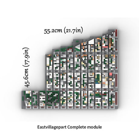 MOC - 225884 1/2000 Scale Lower Manhattan EastVillage Module 3 Klemmbausteine - LesDiy - Klemmbausteine
