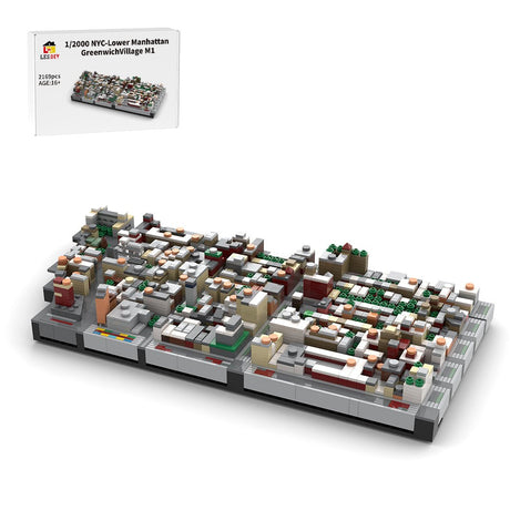 MOC - 225884 1/2000 Scale Lower Manhattan GreenwichVillage Module 1 Klemmbausteine - LesDiy - Klemmbausteine
