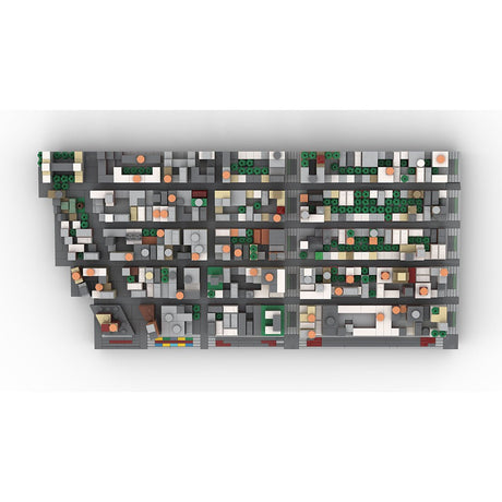 MOC - 225884 1/2000 Scale Lower Manhattan GreenwichVillage Module 1 Klemmbausteine - LesDiy - Klemmbausteine